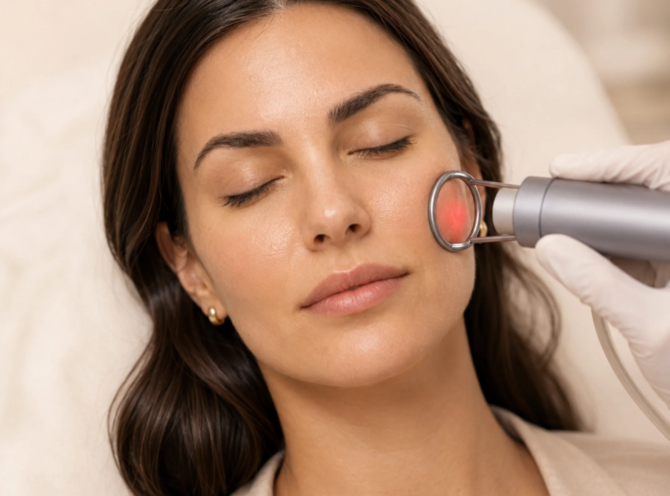 Tecnologia facial aplicada em tratamento estético